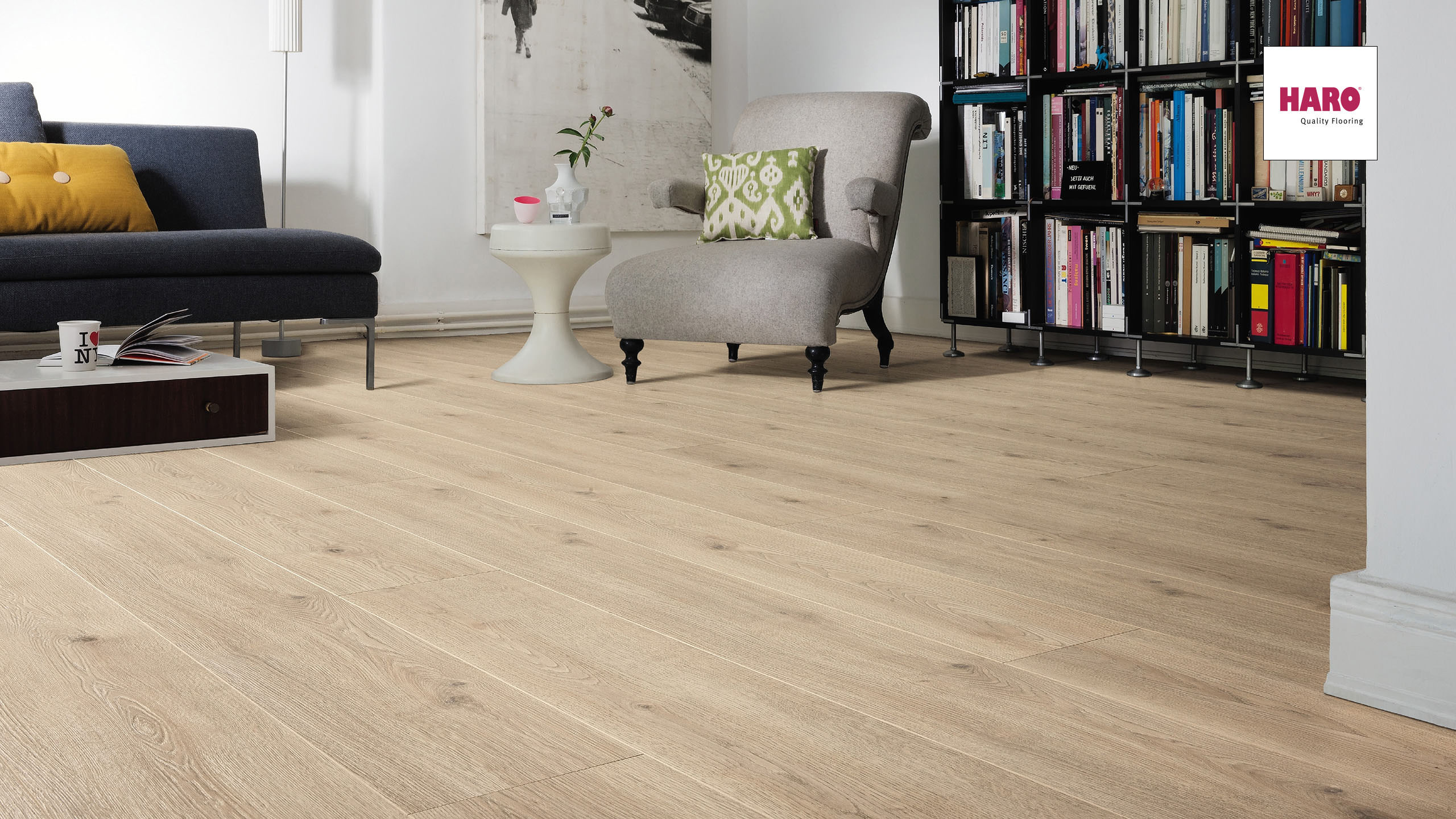 HARO Laminat Eiche Contura steingrau Landhausdiele | Tritty 100 Gran Via | 2.Wahl | 23 m²-4018427366537