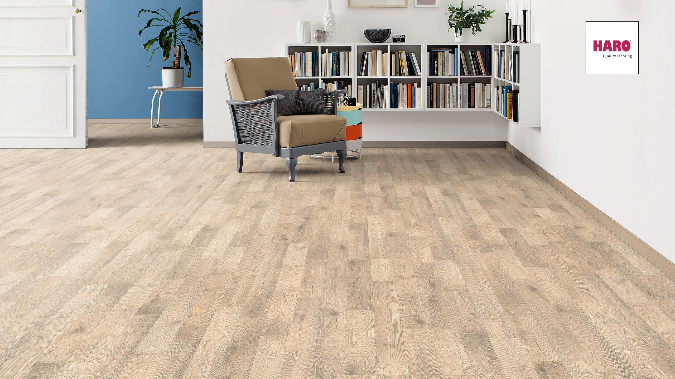 HARO Laminat Eiche Artico zimt 2Stab | Tritty 100 | 2.Wahl-4018427376956