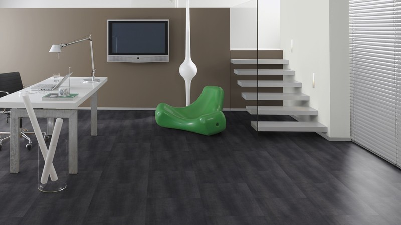 TER HÜRNE Vinyl Girona anthrazit Naturstein E06 | Stone Choice | 16 m²-4012853111020
