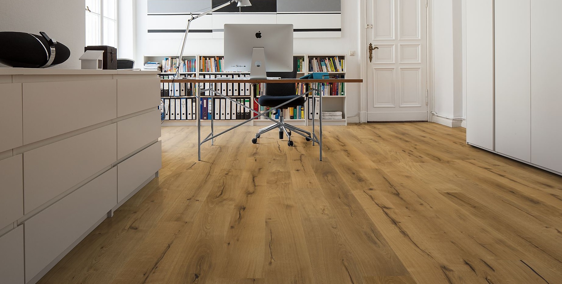 POWER FLOOR Parkett Eiche Schloßdiele gebürstet geölt 4-seitige Mini-V-Fuge-4250715102407