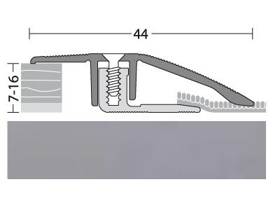 PRINZ Anpassungsprofil Aluminium Edelstahl 90 cm-4012406207422