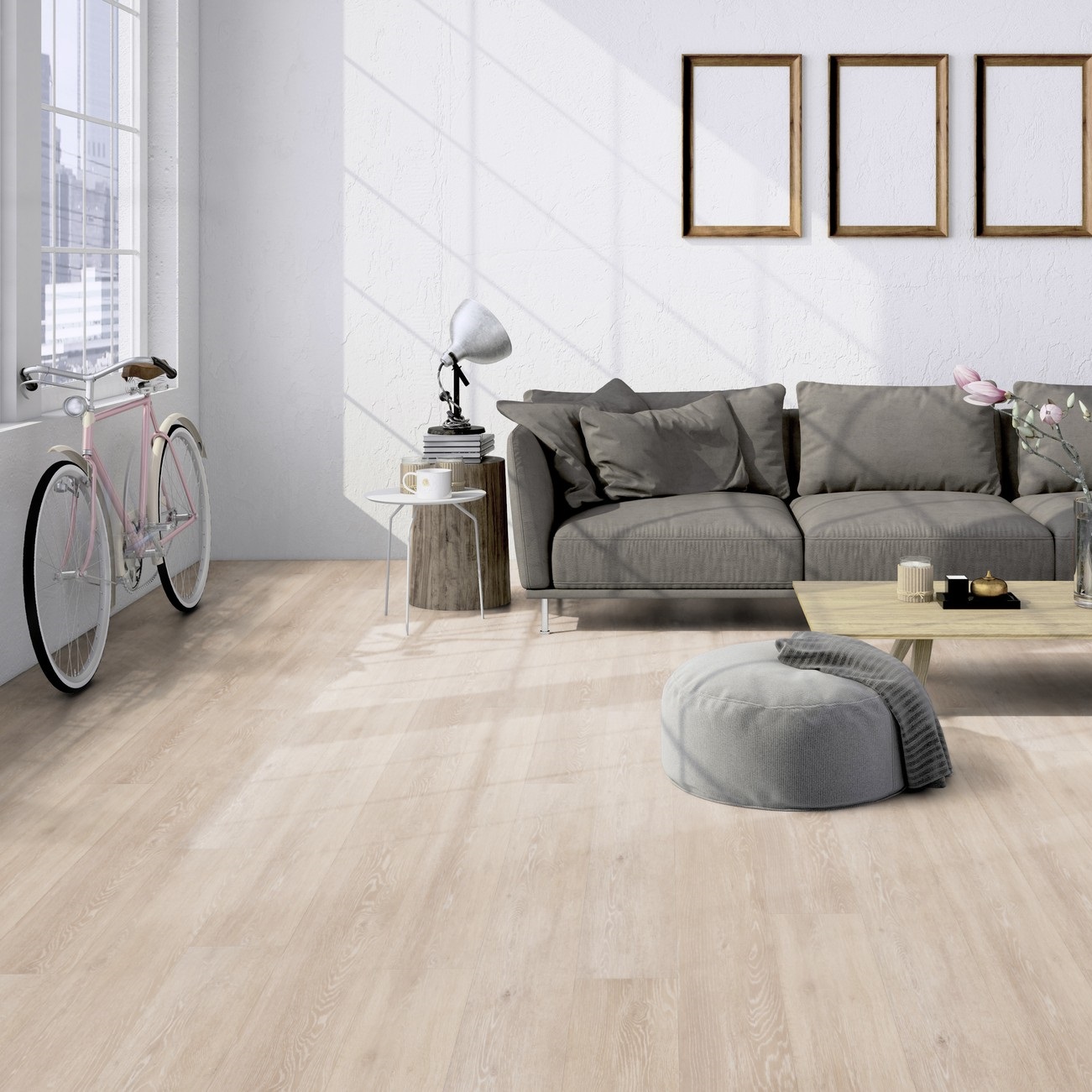 TER HÜRNE Vinylboden Eiche Viborg beige Landhausdiele F02 | Pure Choice Compact | 35 m²-4012853110801