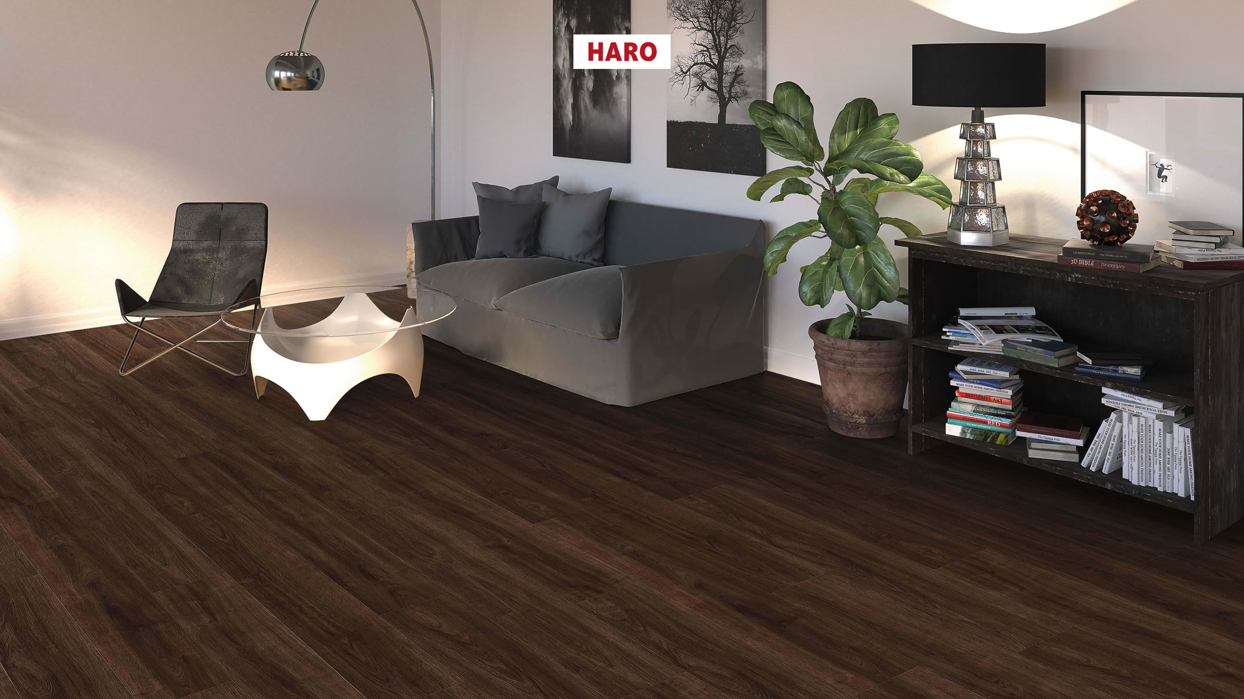 HARO Laminat Eiche Eleganza muskat authentic Landhausdiele 4V | Tritty 100 | 2.Wahl | 15,5 m²-4018427475789