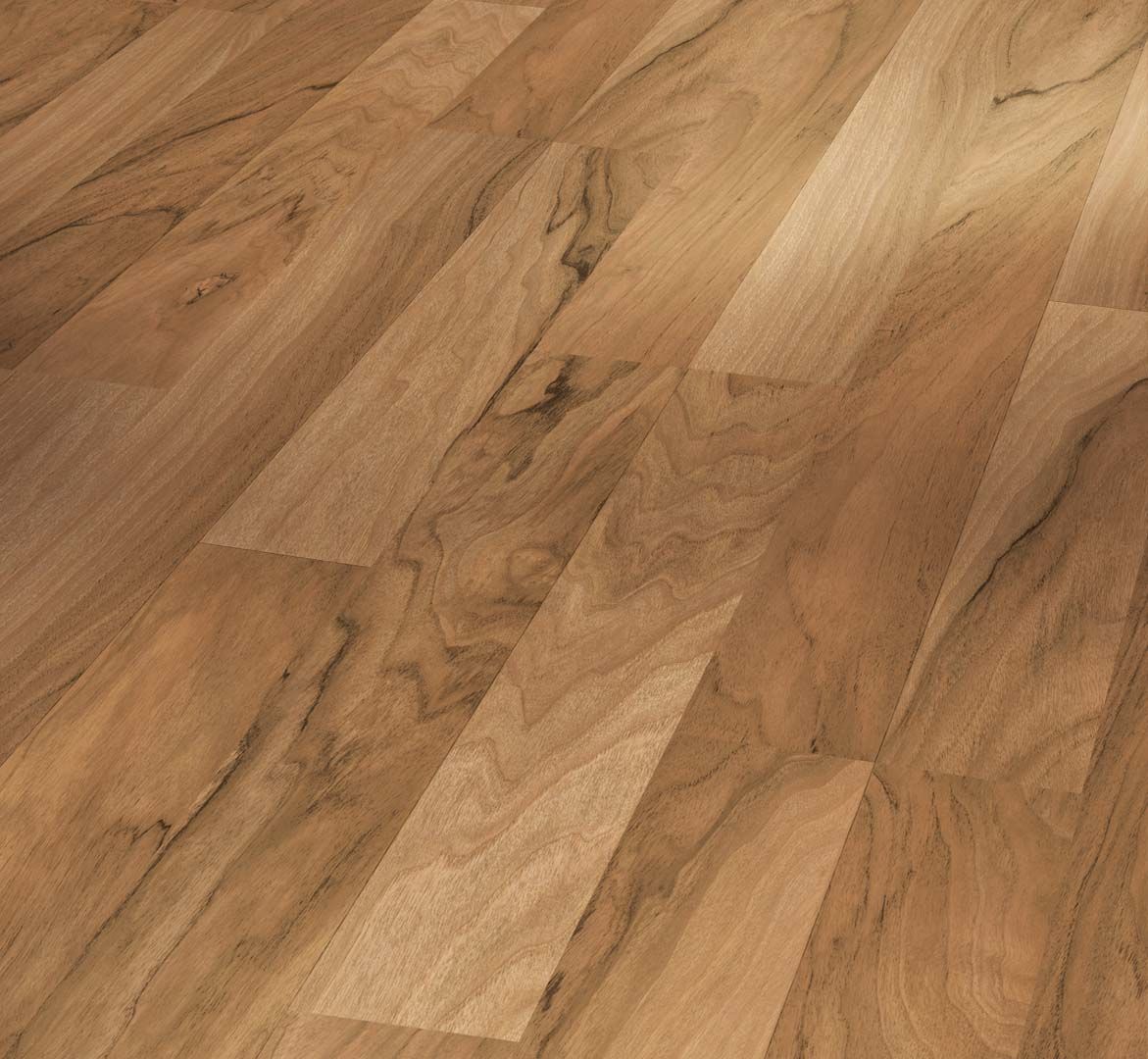 PARADOR Laminat Nussbaum Schiffsboden 2-Stab Holzstruktur | Basic 200-4014809139836