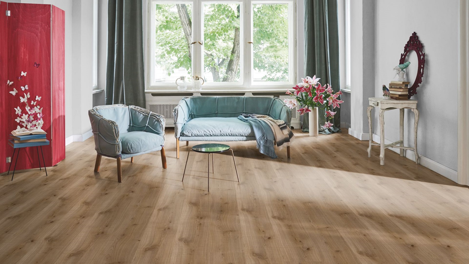 PARADOR Laminat Holzfäller Eiche Sägeraue Struktur 4-seitige V-Fuge | Trendtime 6 | 33 m²-4014809129639