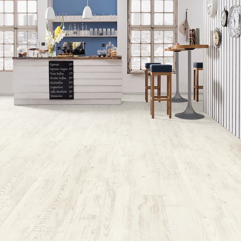 HARO Laminat Kastanie bianco strukturiert matt Landhausdiele 4V | Tritty 250 Silent CT | 23 m²-#