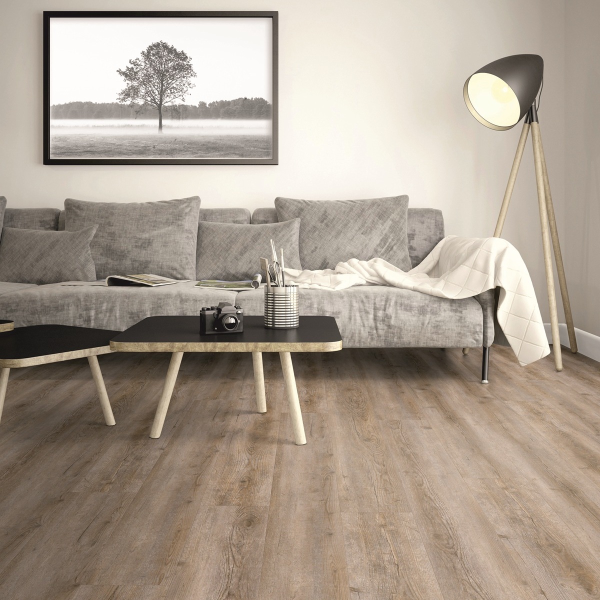 TER HÜRNE Design-Vinylboden Pinie Selma gebürstet Landhausdiele | Friends