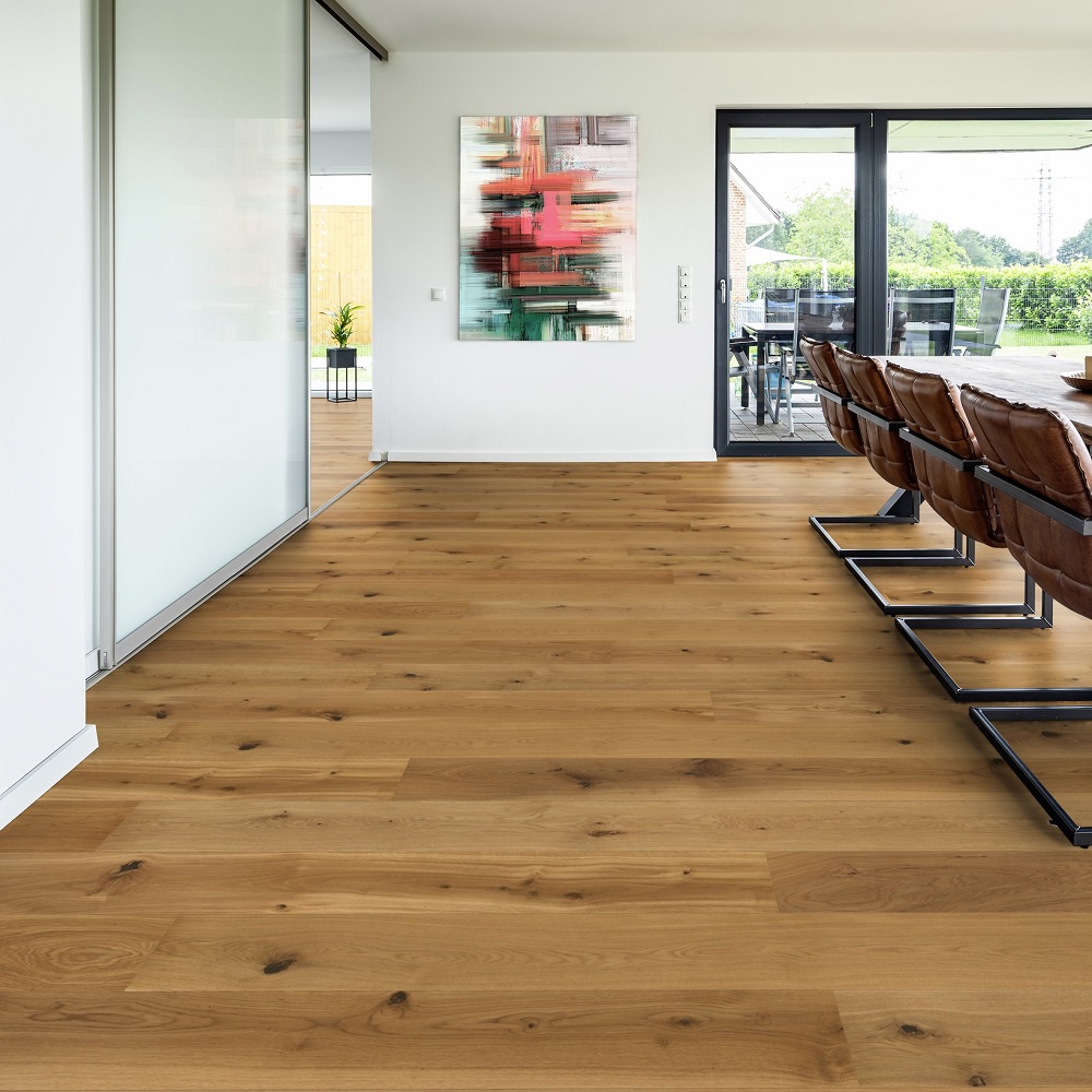 TER HÜRNE Parkett Eiche ausdrucksstark naturgeölt Landhausdiele 4-seitige V-Fuge | Kurzlänge-4012853174926