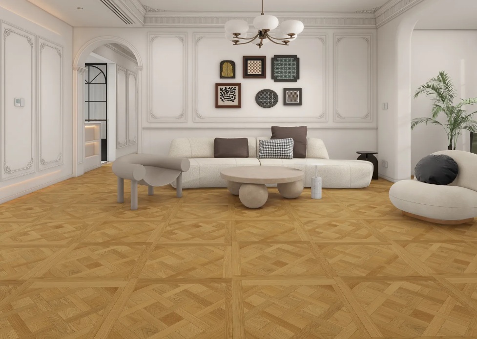 TER HÜRNE Design-Vinylboden Eiche Chambord Holzfliese Flechtmuster | Perform-4012853176968