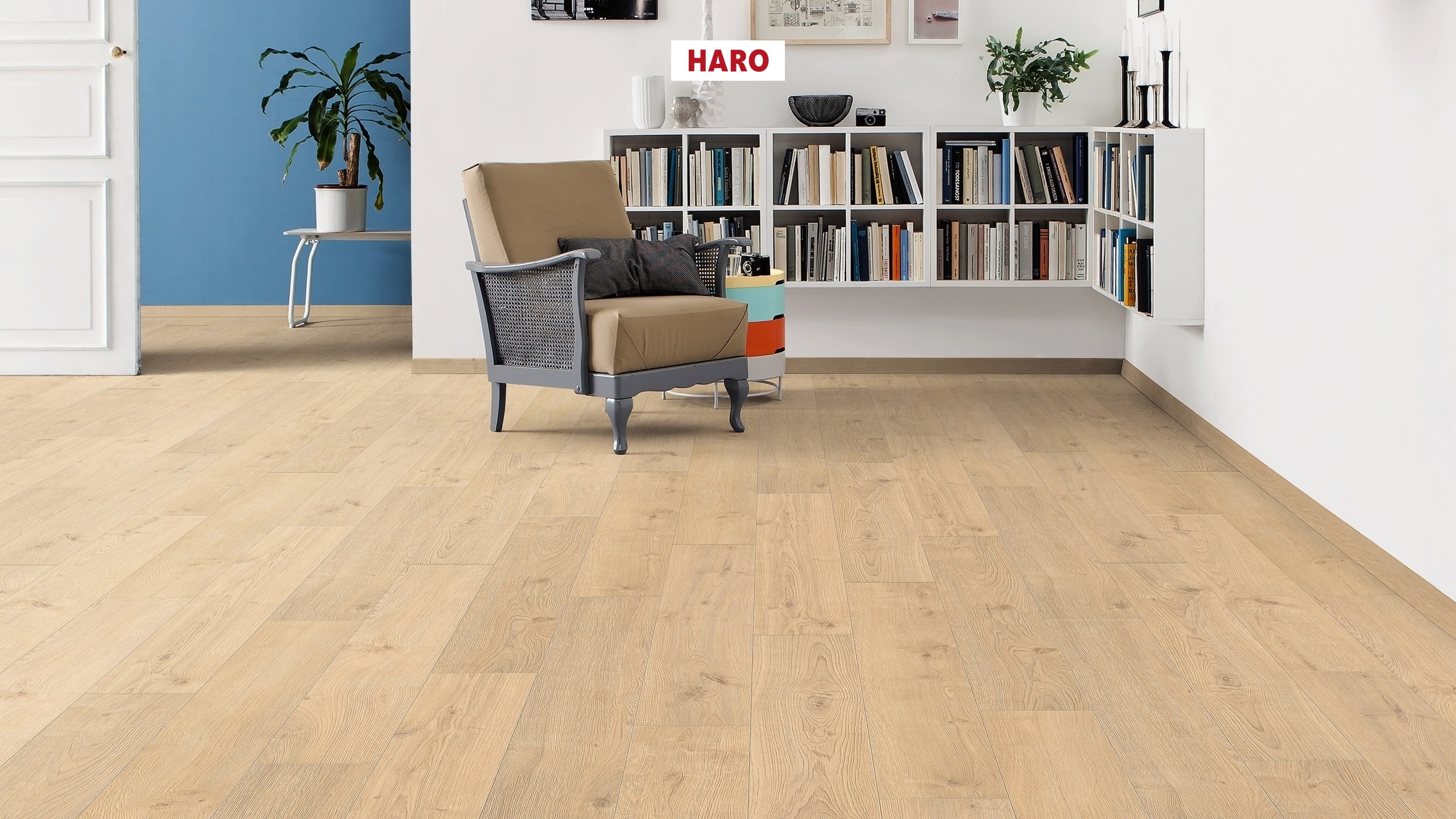 HARO Laminat Eiche Portland puro authentic Landhausdiele 4V | Tritty 100 | 2. Wahl | 9 m²-4018427377007