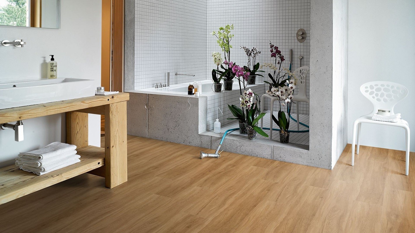 PARADOR Vinylboden Eiche Sierra natur Gebürstete Struktur Landhausdiele | Basic 4.3 | 32 m²-4014809170136