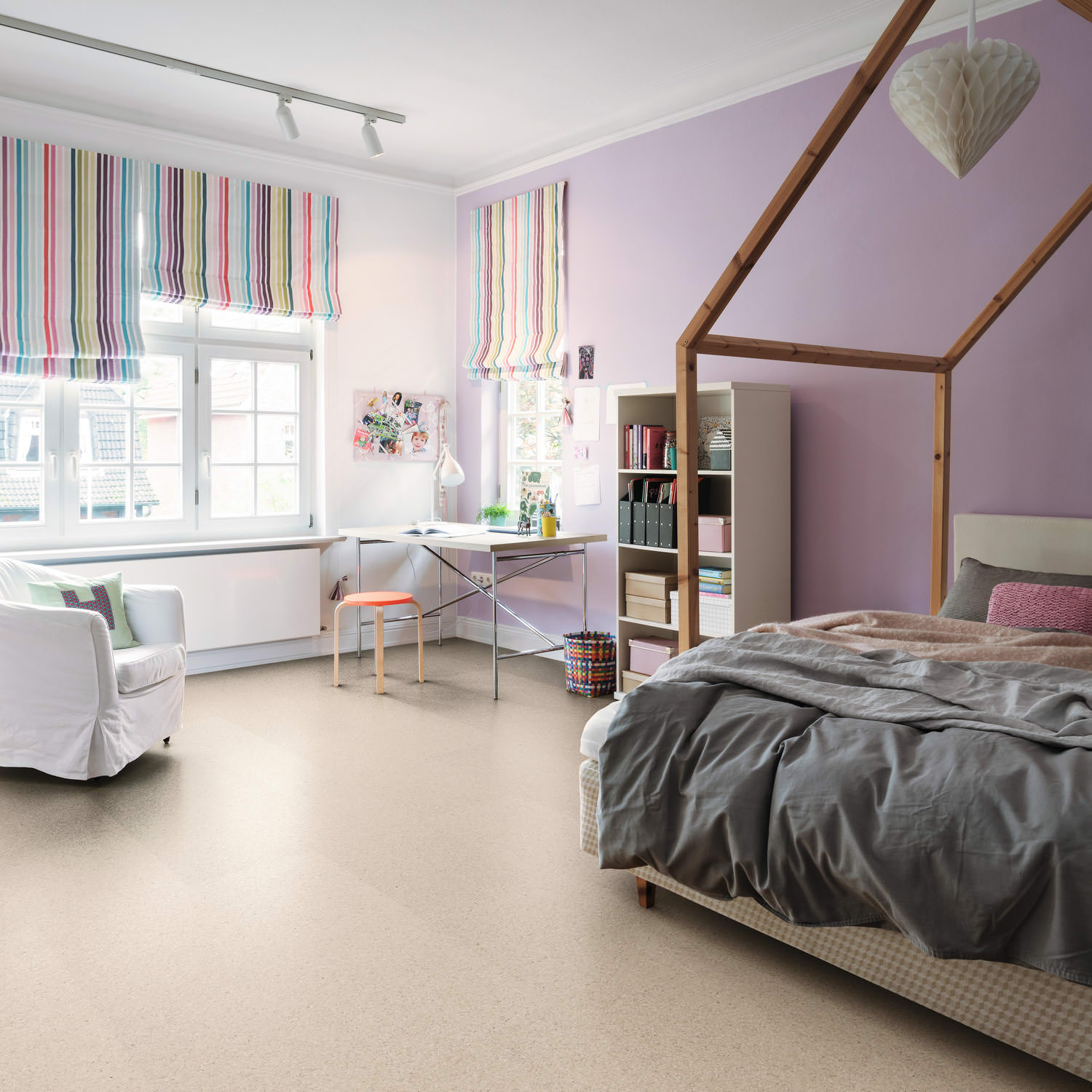 HARO Korkboden Sirio creme permaDur Top Connect | Corkett-4018427459017
