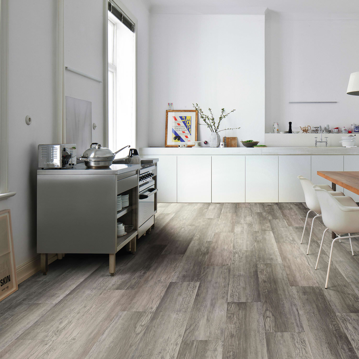 HARO Klebe-Designboden Country Eiche grau rustikal strukturiert Landhausdiele 4VM | DISANO Project-4018427425036