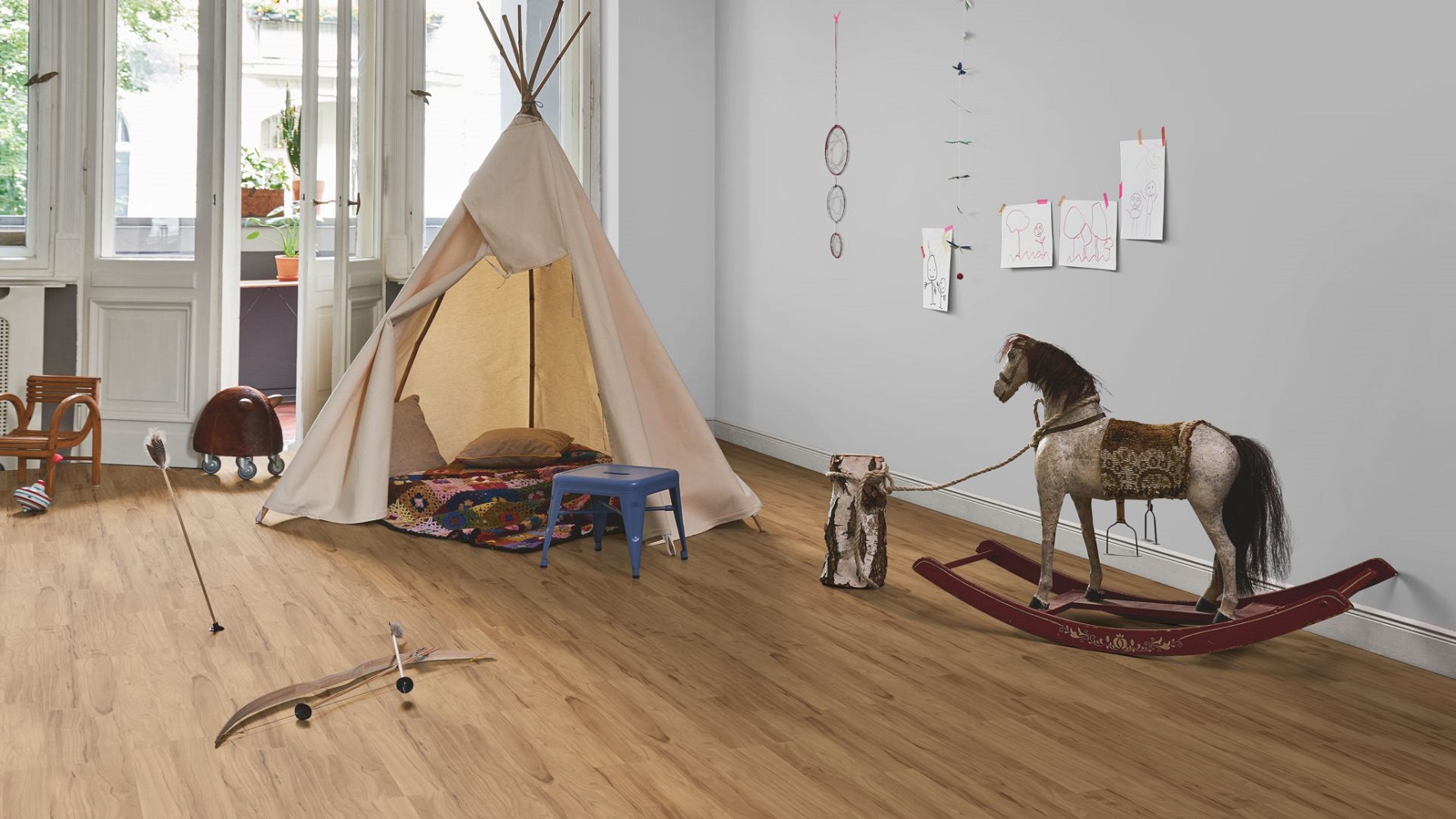 PARADOR Laminat Apfel bernstein Schiffsboden 2-Stab Holzstruktur | Basic 400-4014809139904