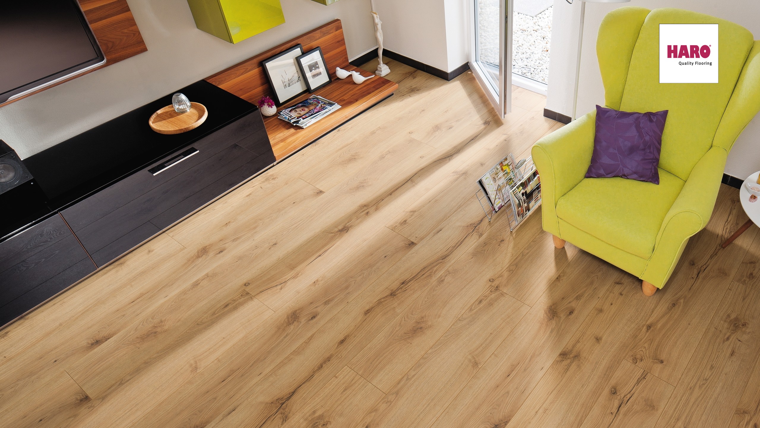 HARO Laminat Alpineiche Natur authentic matt Landhausdiele | Tritty 100 Gran Via | 2.Wahl-4018427325756