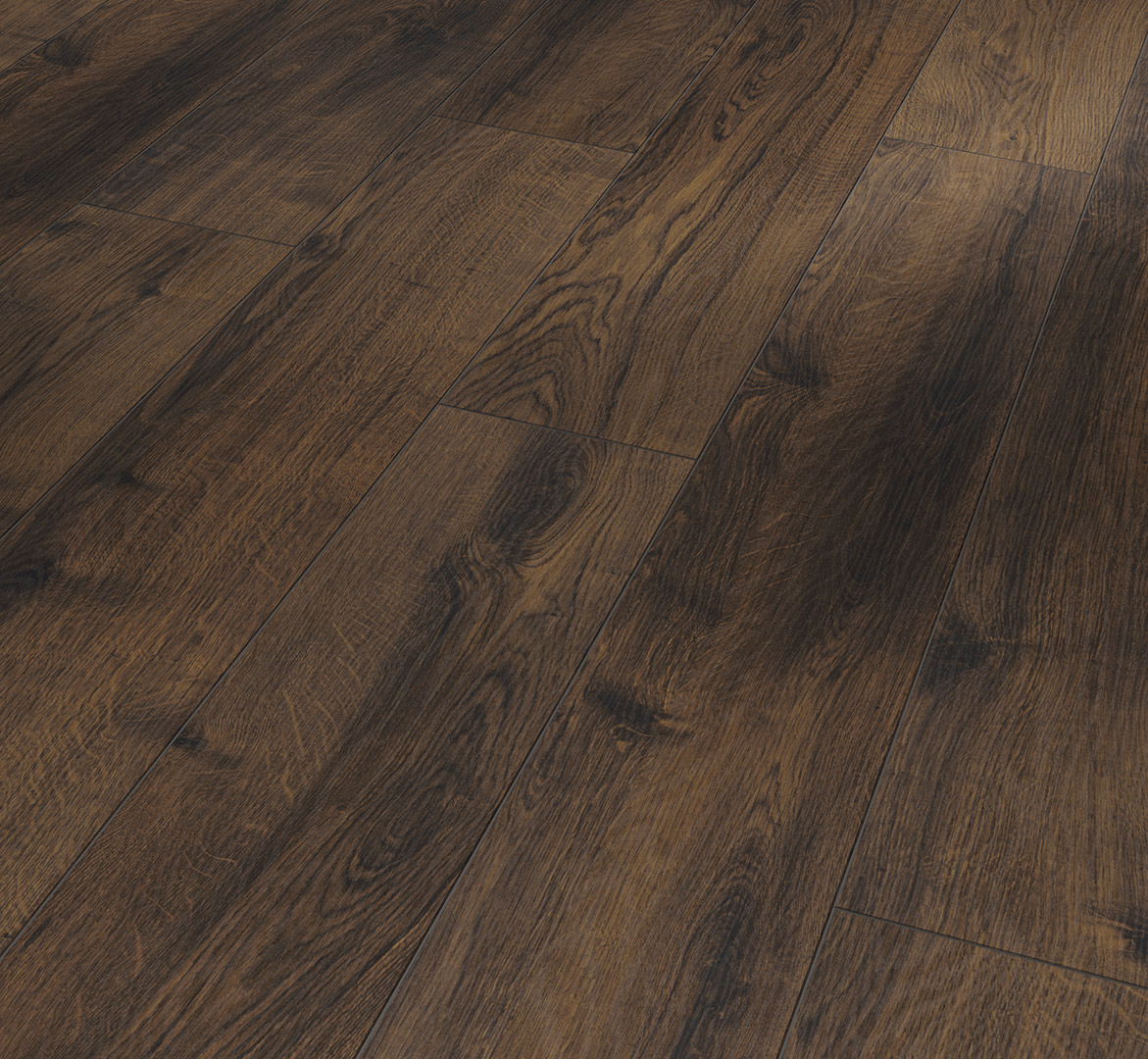 PARADOR Laminat Eiche geräuchert Landhausdiele 4-seitige V-Fuge | Classic 1050 | 24 m²-4014809153917