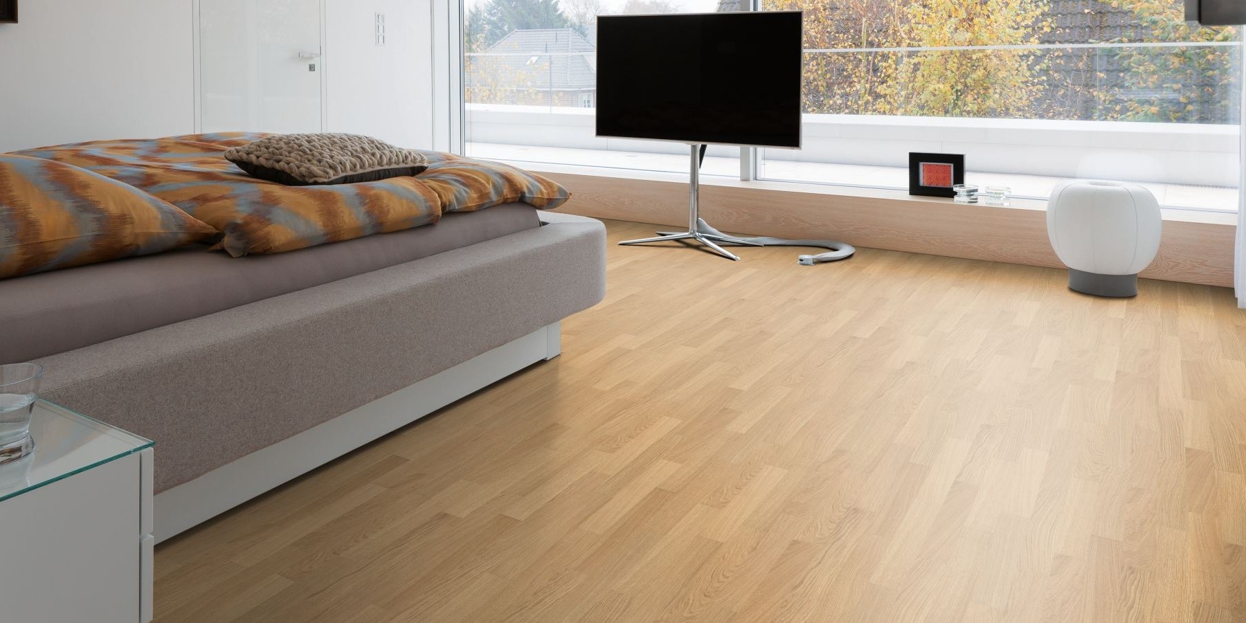 HARO Laminat Buche beige Pore Schiffsboden 3-Stab TC | Tritty 75  | 2.Wahl-4018427310325