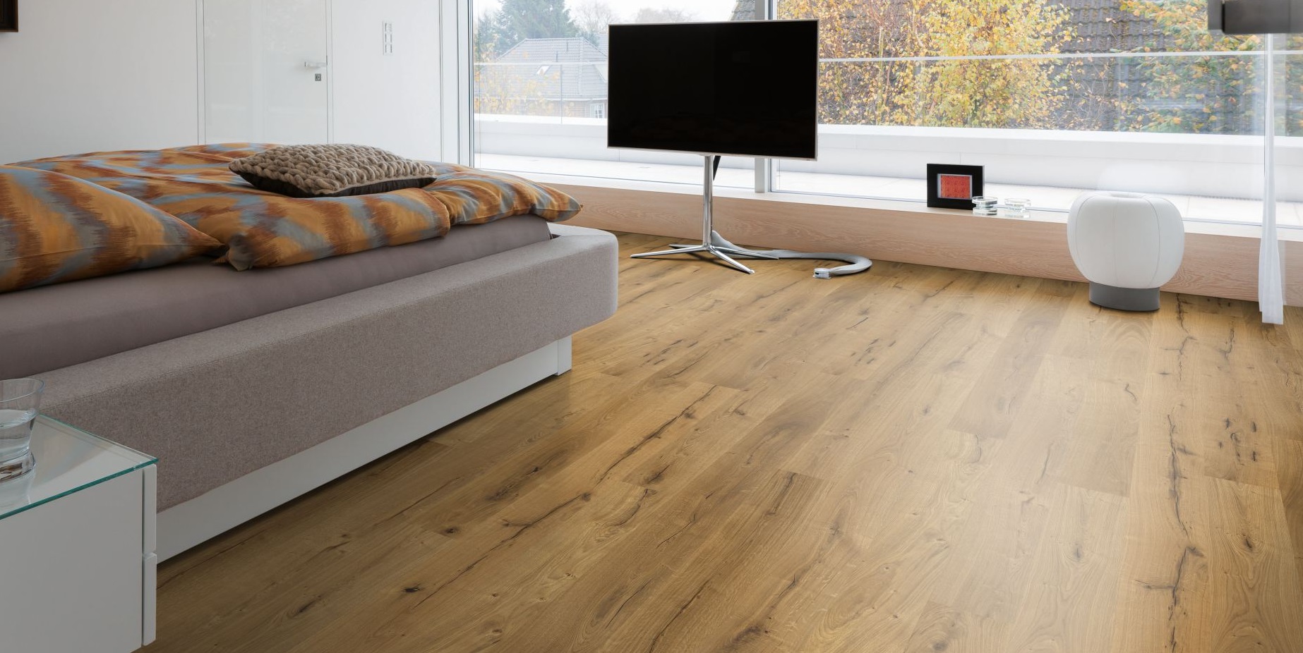 POWER FLOOR Parkett Eiche Schloßdiele gebürstet geölt 4-seitige Mini-V-Fuge-4250715102407