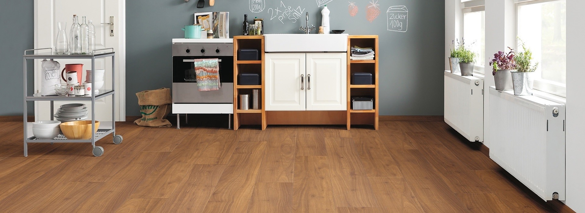 HARO Laminat Afromosia strukturiert Landhausdiele | Tritty 100 Gran Via | 2.Wahl-4018427325848
