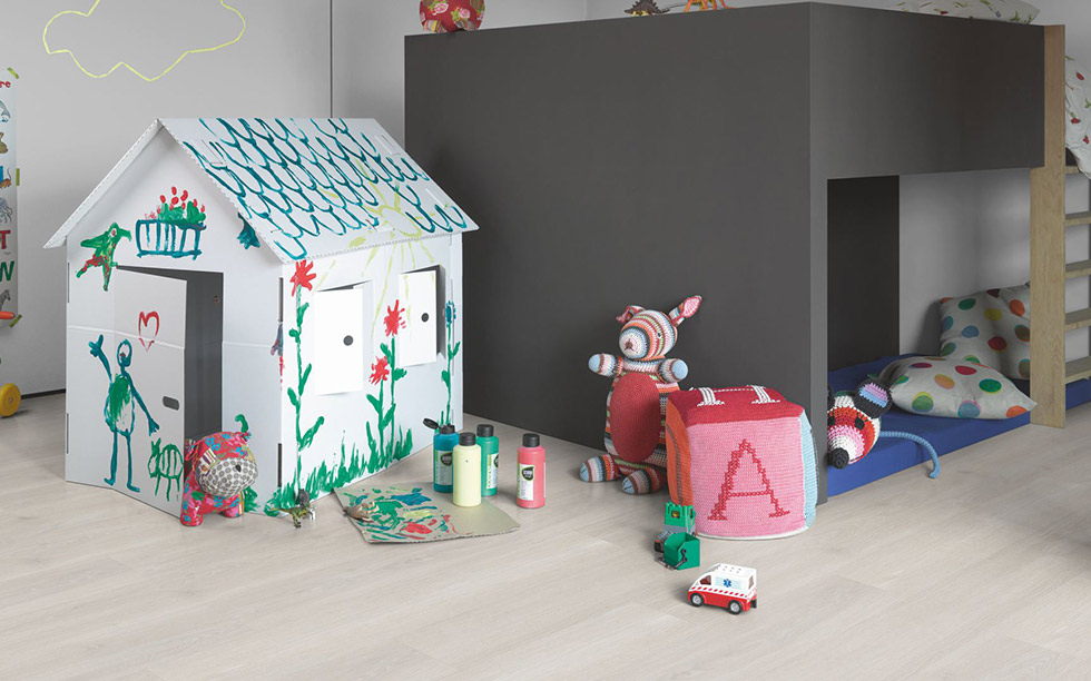 PARADOR Laminat Eiche Skyline weiß Landhausdiele Naturmattstruktur 4-seitige V-Fuge | Classic 1050-4014809172499