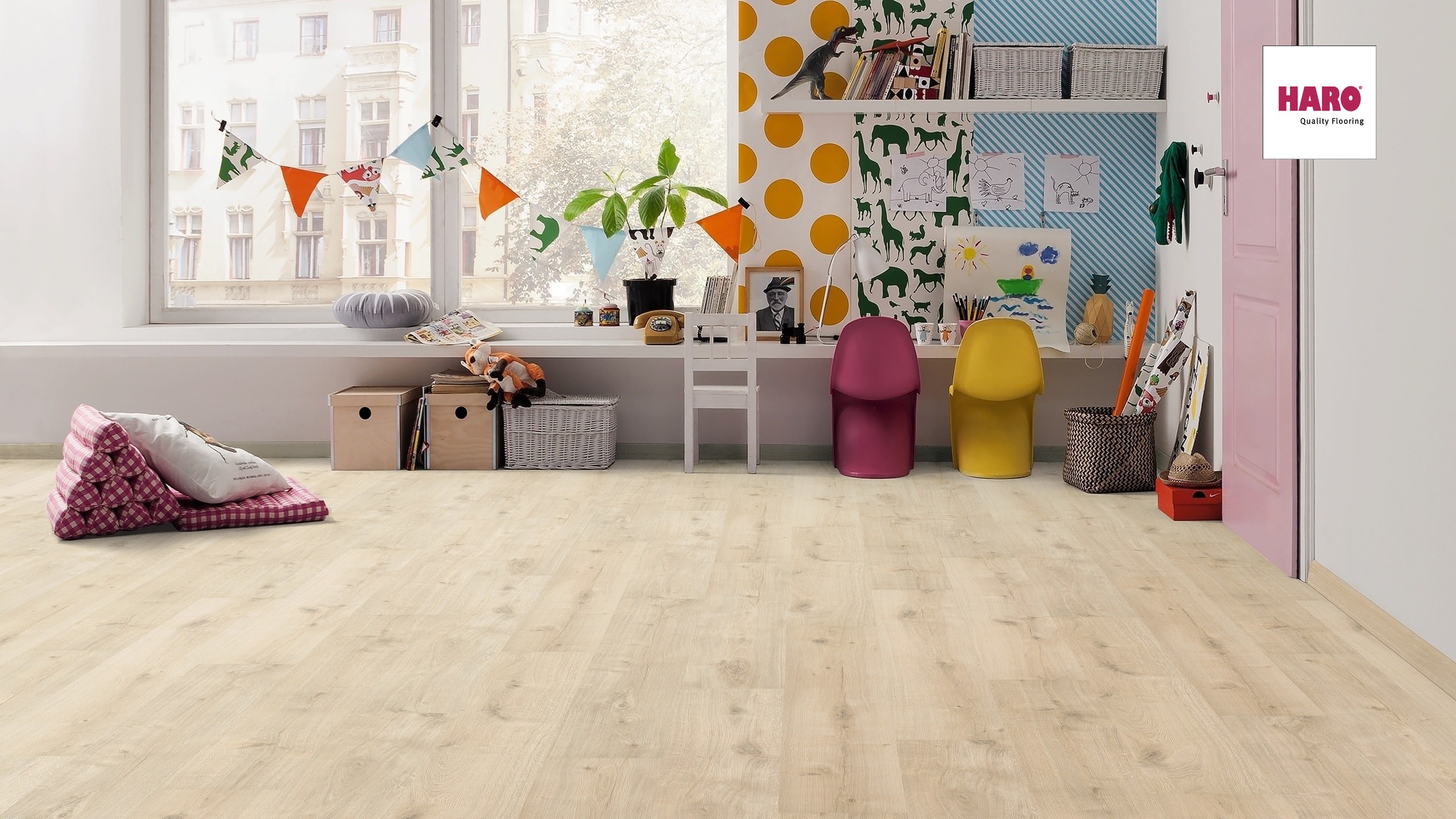 HARO Laminat Eiche Siena samtweiß soft matt Landhausdiele | Sonderedition NKL 31 | 2. Wahl-4018427516130