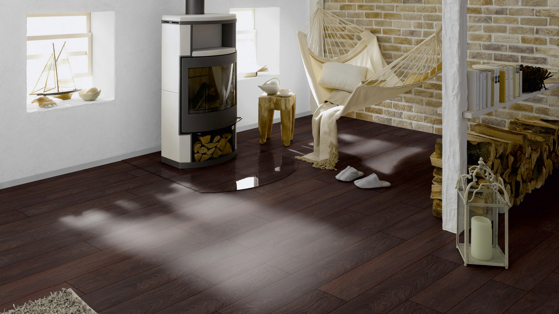 TER HÜRNE Laminat Eiche tiefbraun Landhausdiele 4-seitige V-Fuge F12 | Classic Line-4012853120930 TER HÜRNE Laminat Eiche tiefbraun Landhausdiele 4-seitige V-Fuge F12 | Classic Line-4012853120930