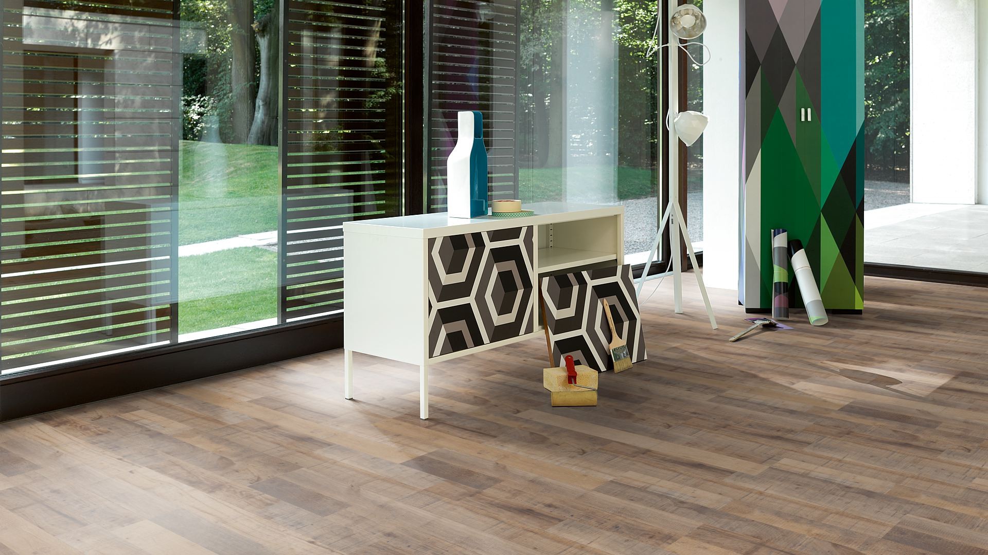 SCHÖNER WOHNEN Laminat Kastanie Vinatge braun Schiffsboden 2-Stab | Home Collection | 28 m²-4014809160083