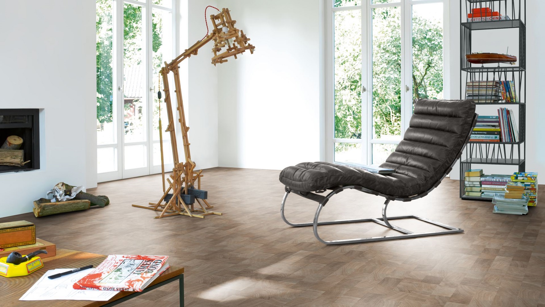 PARADOR Laminat Eiche Hirnholz gekälkt Ölstruktur | Classic 1050 | 28 m²-4014809153702