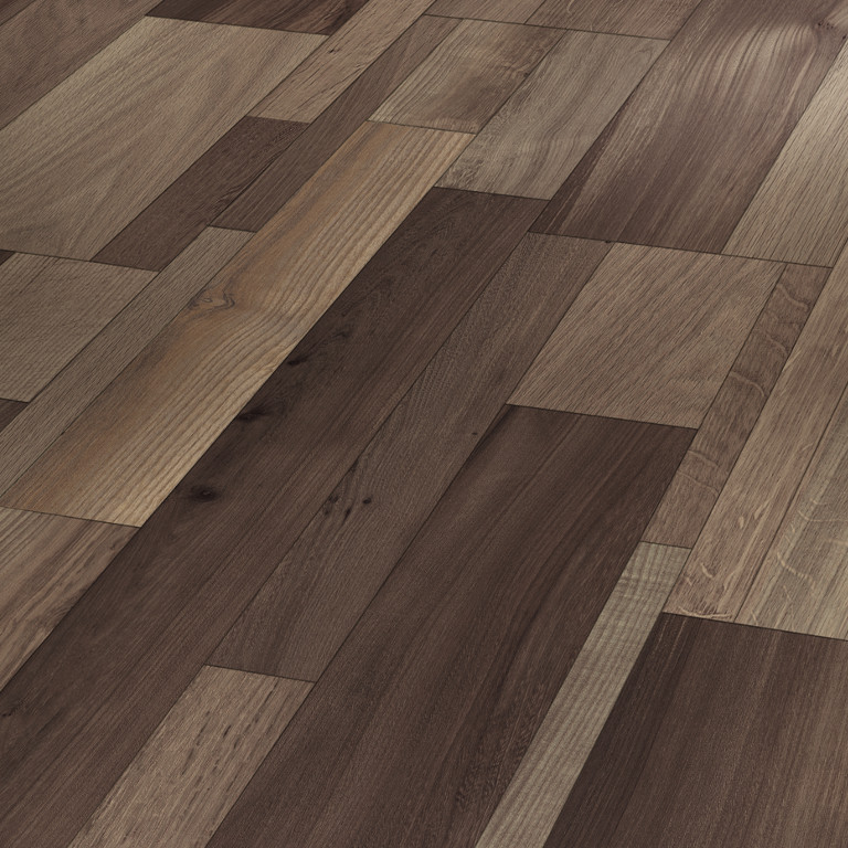 SCHÖNER WOHNEN Laminat Eiche Mix marrone Landhausdiele | Home Collection | 33 m²-4014809160076