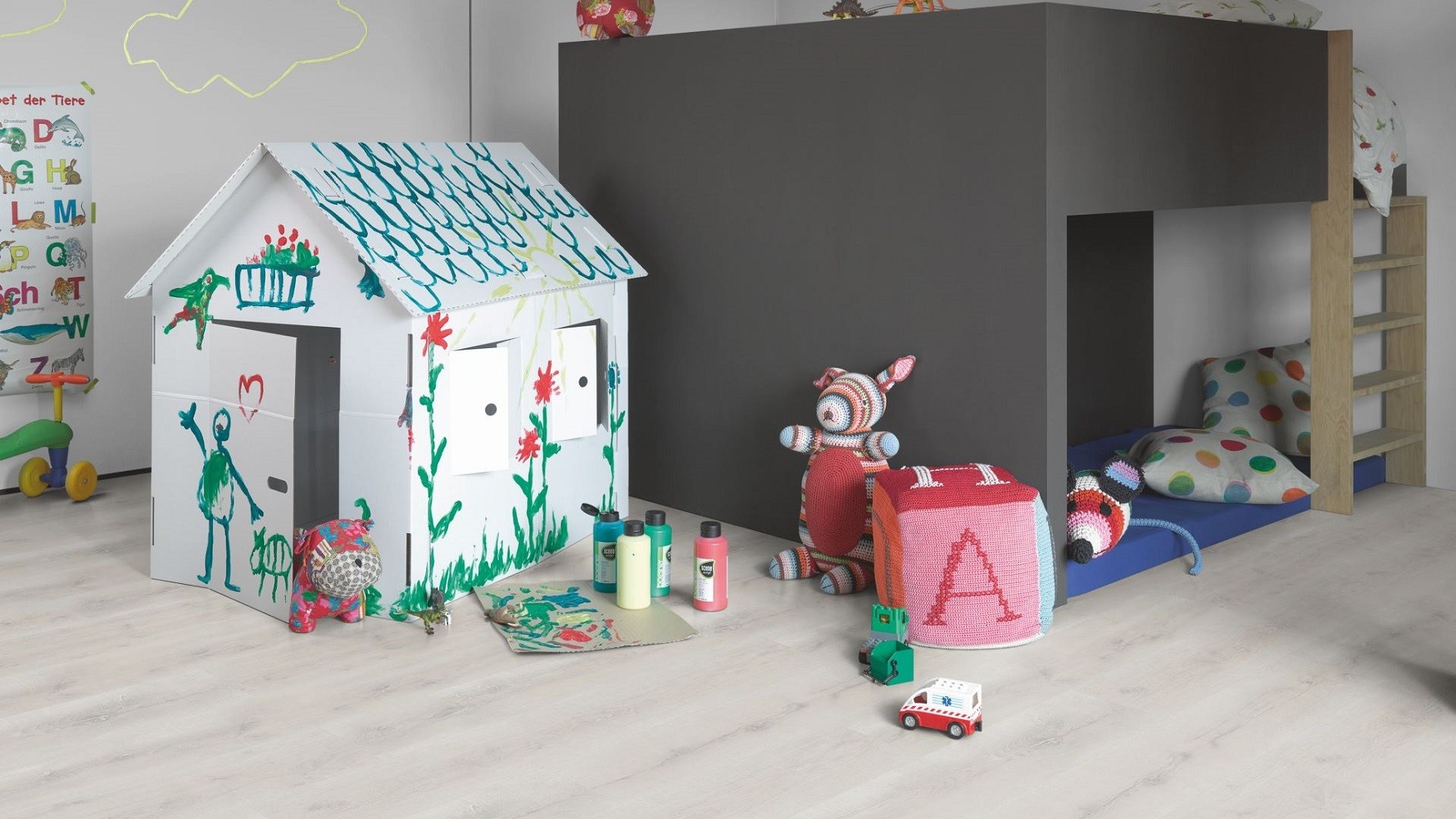 PARADOR Laminat Eiche Vintage weiß Landhausdiele 4-seitige Mini-V-Fuge | Basic 400 | 11 m²-4014809184232 guenstig bei bodenverkauf.de kaufen PARADOR Laminat Eiche Vintage weiß Landhausdiele 4-seitige Mini-V-Fuge | Basic 400 | 11 m²-4014809184232