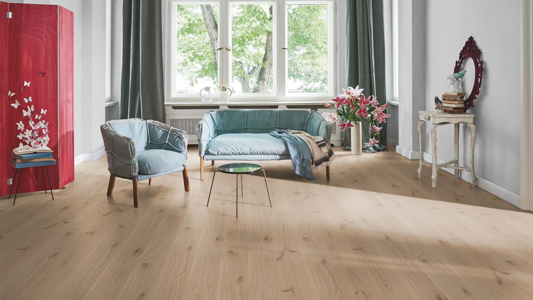 PARADOR Parkett Eiche Landhausdiele 4-seitige Mini-V-Fuge naturgeölt weiss | PARADOR | 20 m²-