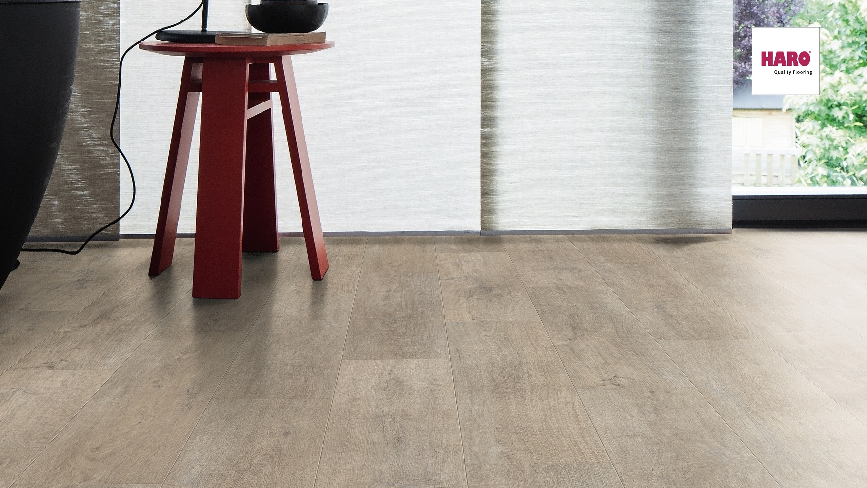 HARO Laminat Eiche Livorno greige soft matt Landhausdiele 4V | Tritty 90 | 2. Wahl | 19,5 m²-4018427447946