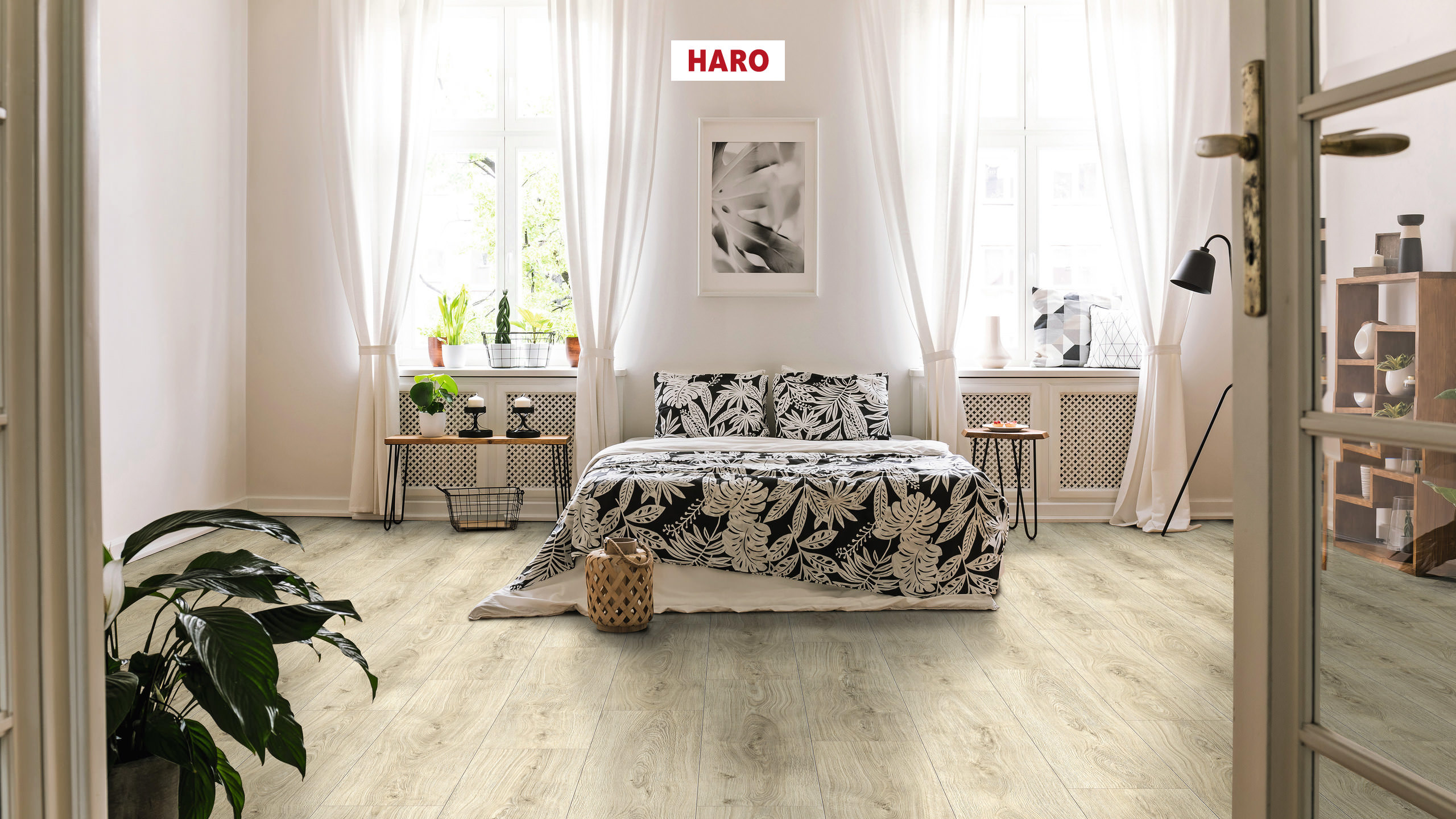 HARO Designboden Eiche Sheffield cremeweiß Landhausdiele XL 4V | Sonderedition DISANO Life-#