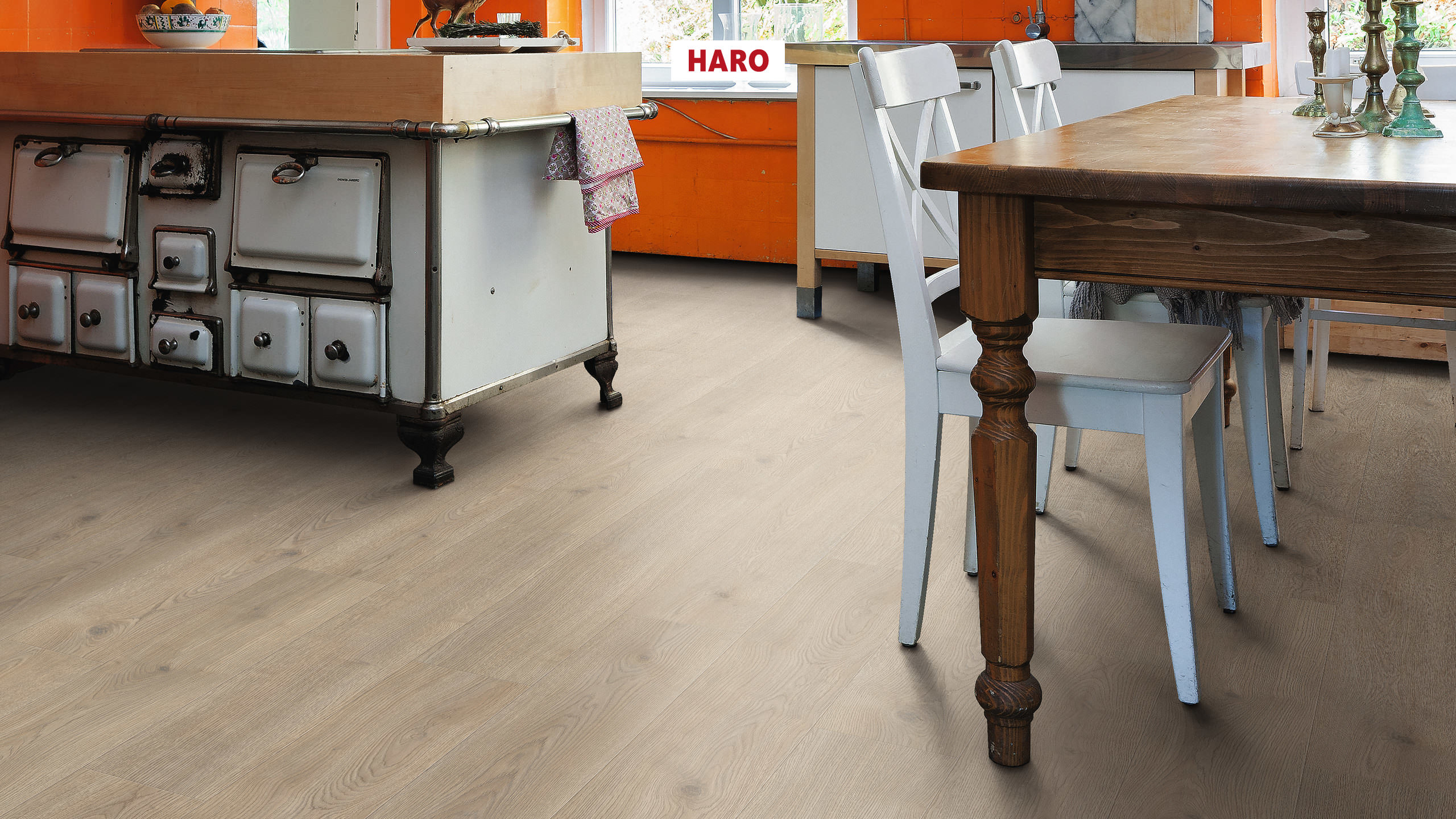 HARO Laminat Eiche Contura steingrau Landhausdiele 4V | Tritty 200 Aqua Gran Via | 2.Wahl | 13,5 m²-4018427458317