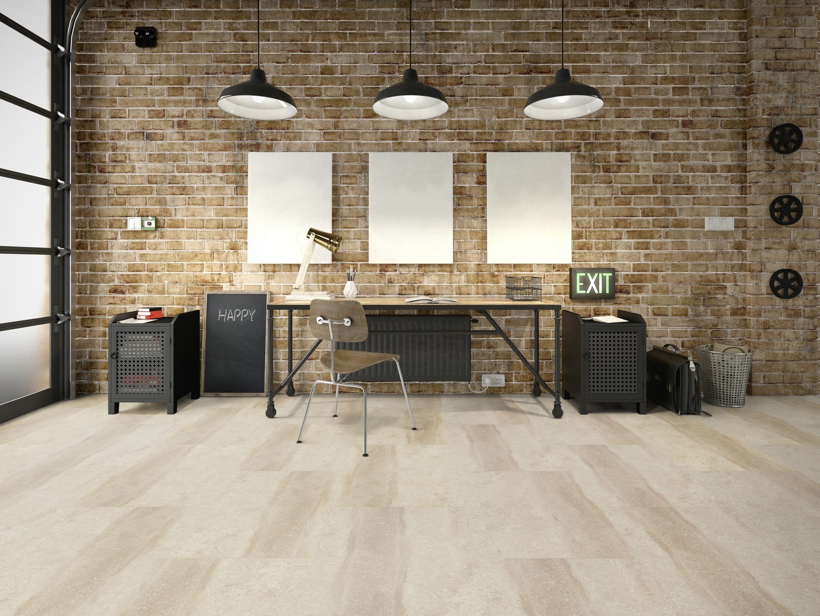 TER HÜRNE Vinylboden Stein Nizza hellbeige Naturstein J03 | Stone Choice Compact-4012853128639