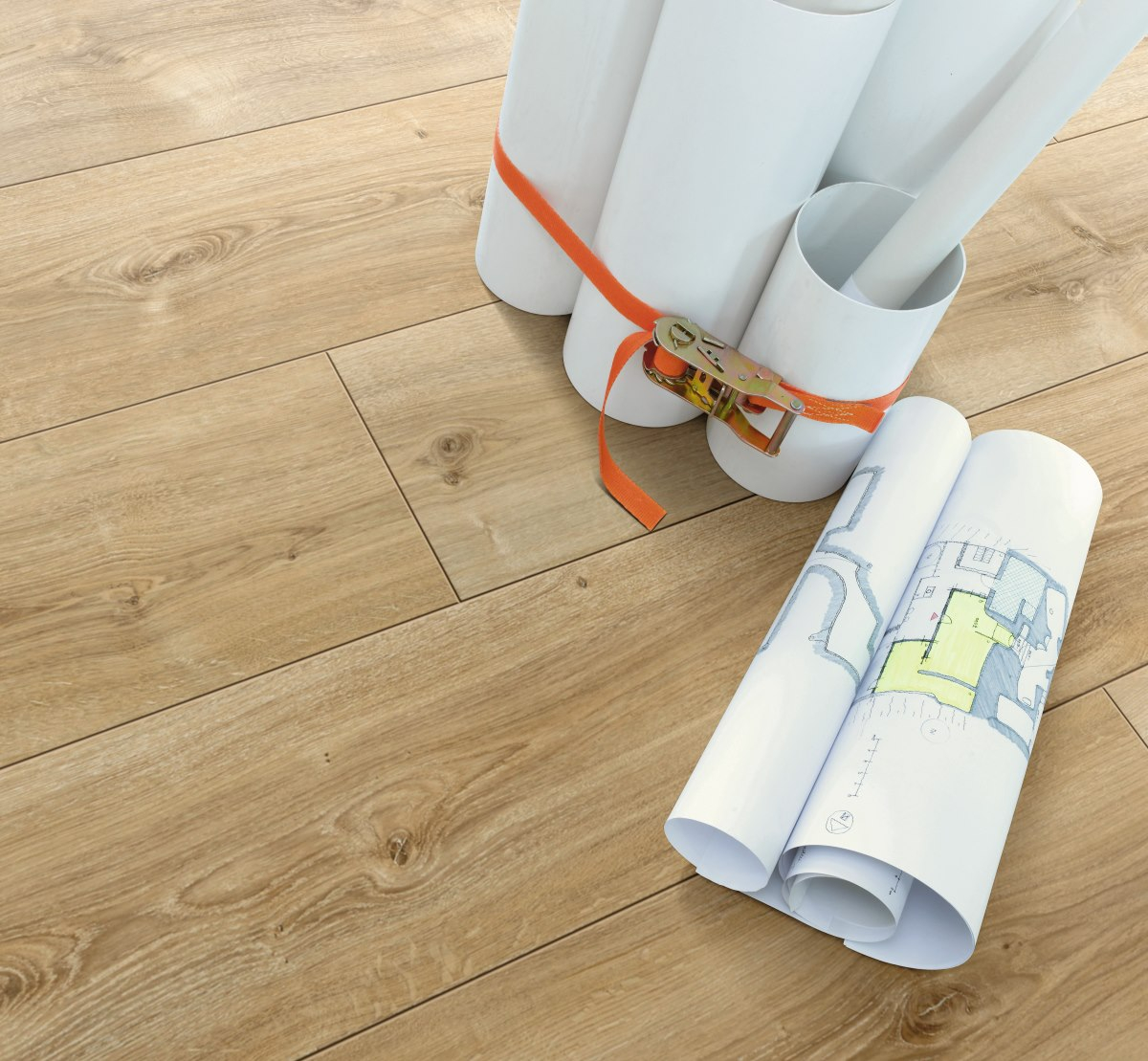 PARADOR Laminat Eiche Nova gekälkt Naturstruktur Schlossdiele 4-seitige V-Fuge | Trendtime 6 | 8 m²-4014809167952