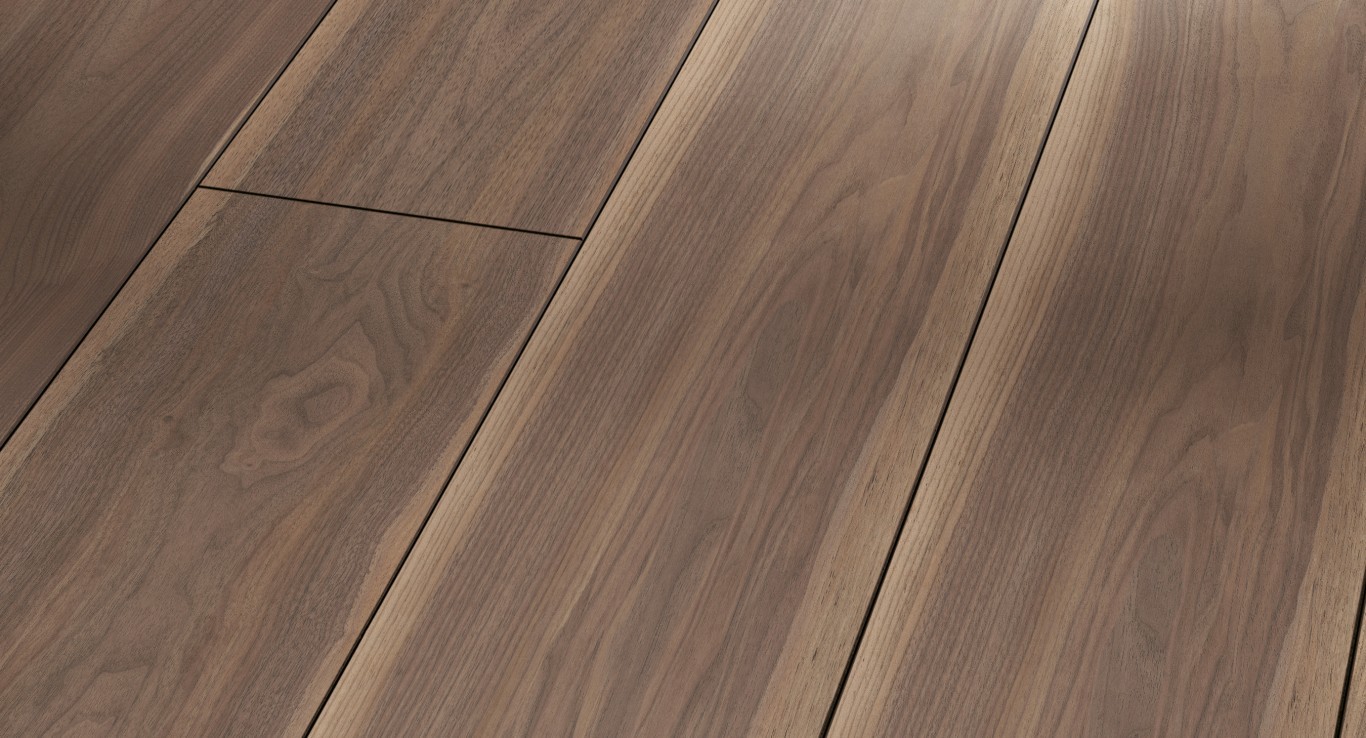 PARADOR Laminat Nussbaum Loft Seidenmatte Struktur 4-seitige V-Fuge | Trendtime 6 | 28 m²-4014809109389