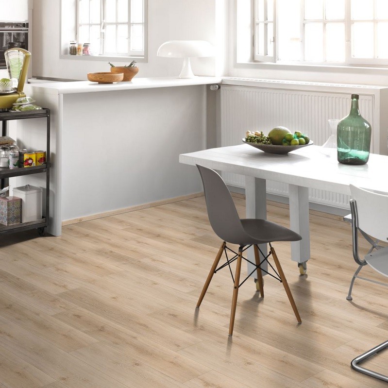 PARADOR Vinylboden Eiche Royal hell gekälkt Landhausdiele Gebürstete Struktur | Basic 4.3-4014809172239