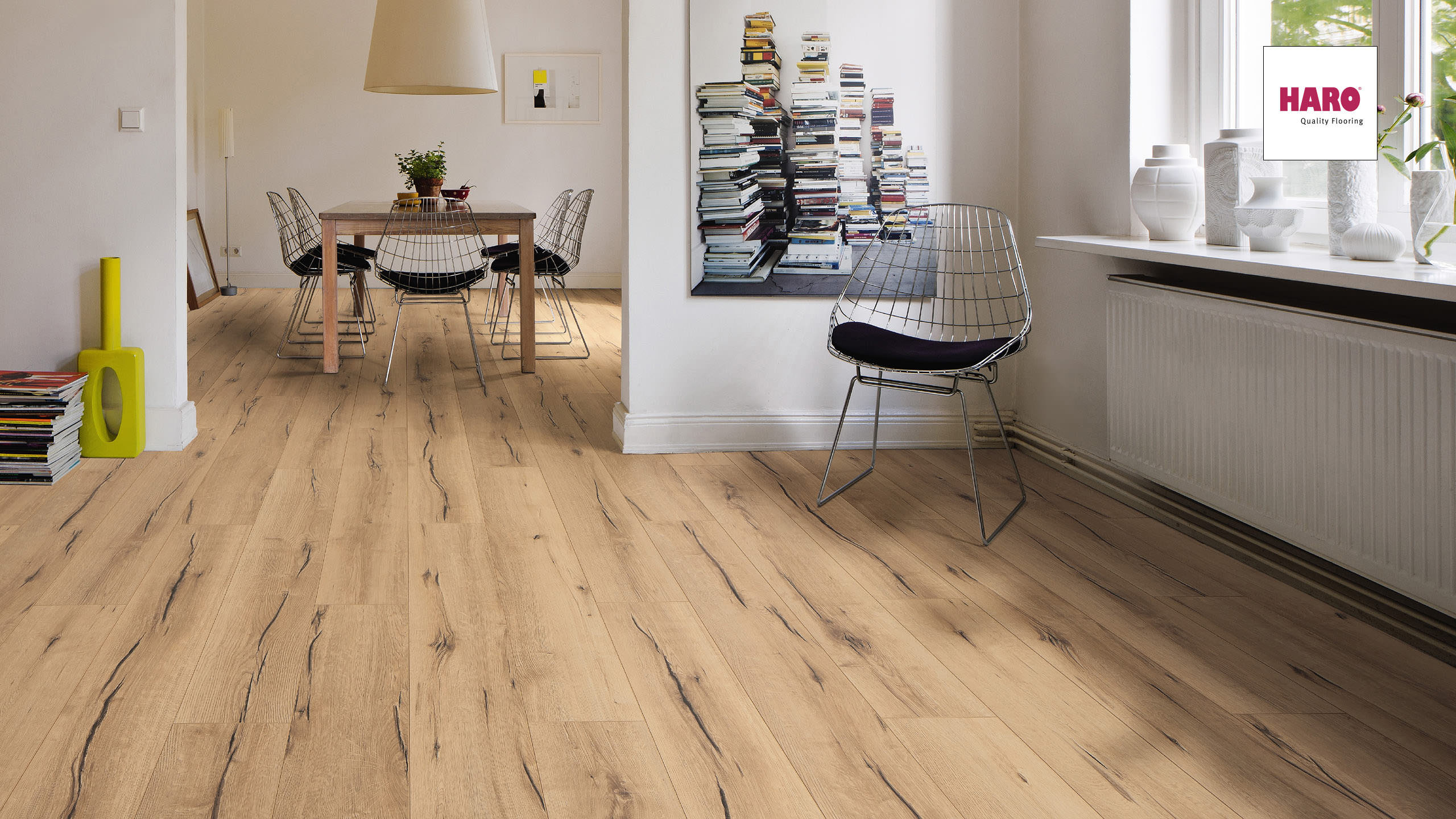 HARO Laminat Eiche italica creme Landhausdiele 4V | Tritty 75 | 2.Wahl | 23,5 m²-4018427349752