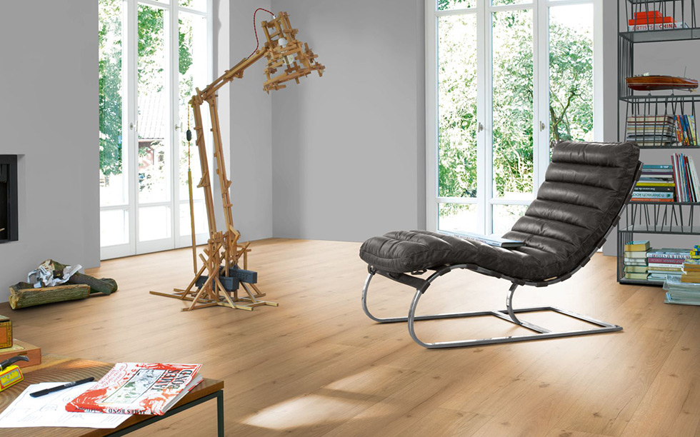 PARADOR Vinylboden Eiche Infinity natur Lebhafte Struktur Landhausdiele 4-seitige Fase | Basic 5.3-4014809237037