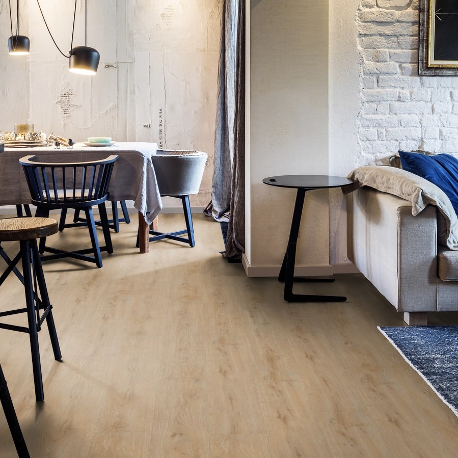 TER HÜRNE Vinylboden Eiche Gent beigebraun Landhausdiele G03 | Bright Choice Compact | 34 m²-4012853110887