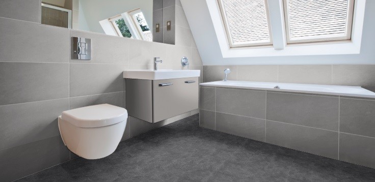 Vinyl Delft Stone Black Struktur Landhausdiele mit V-Fuge | 22 m²-8715359167008