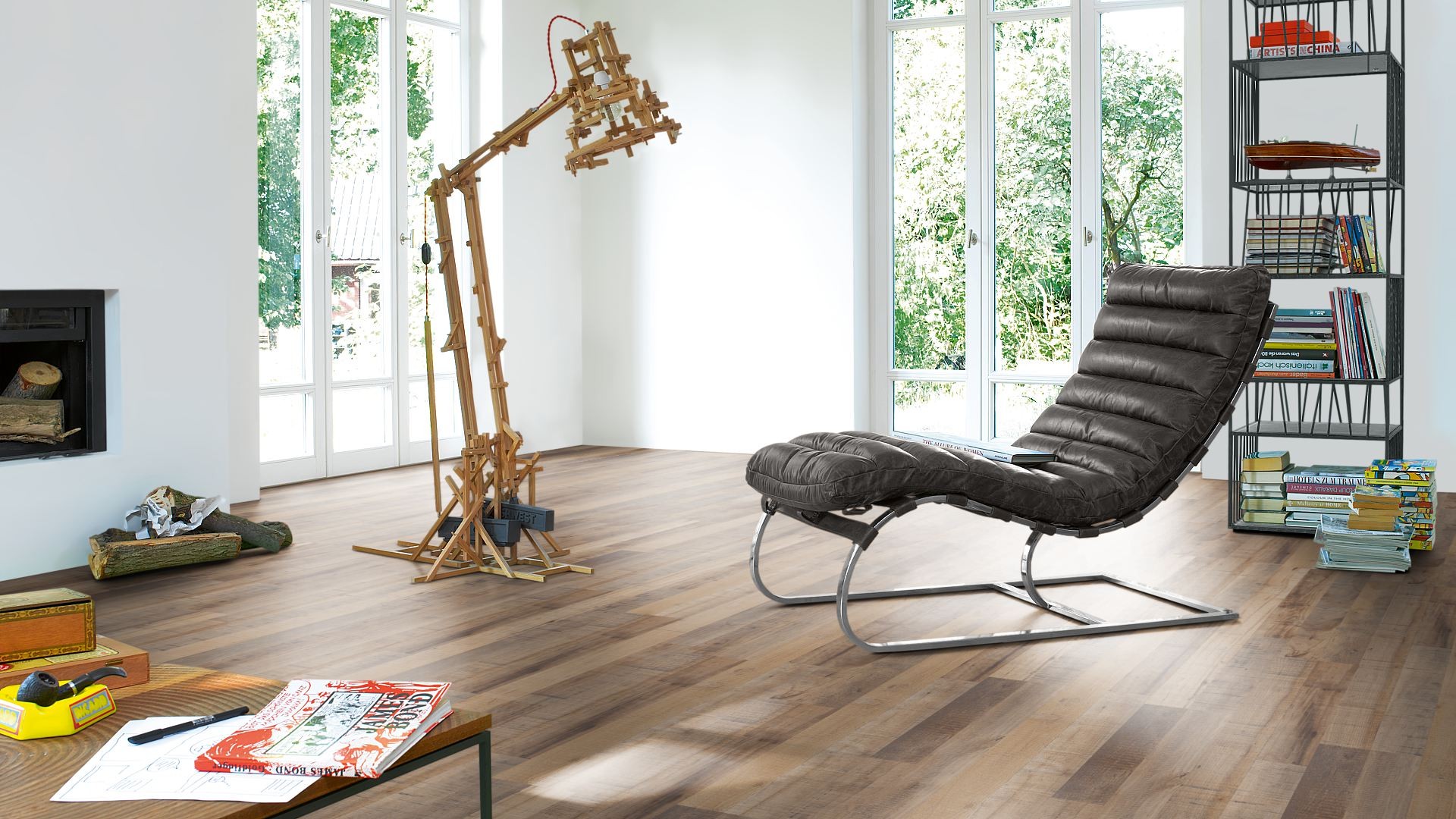 SCHÖNER WOHNEN Laminat Kastanie Vinatge braun Schiffsboden 2-Stab | Home Collection | 28 m²-4014809160083