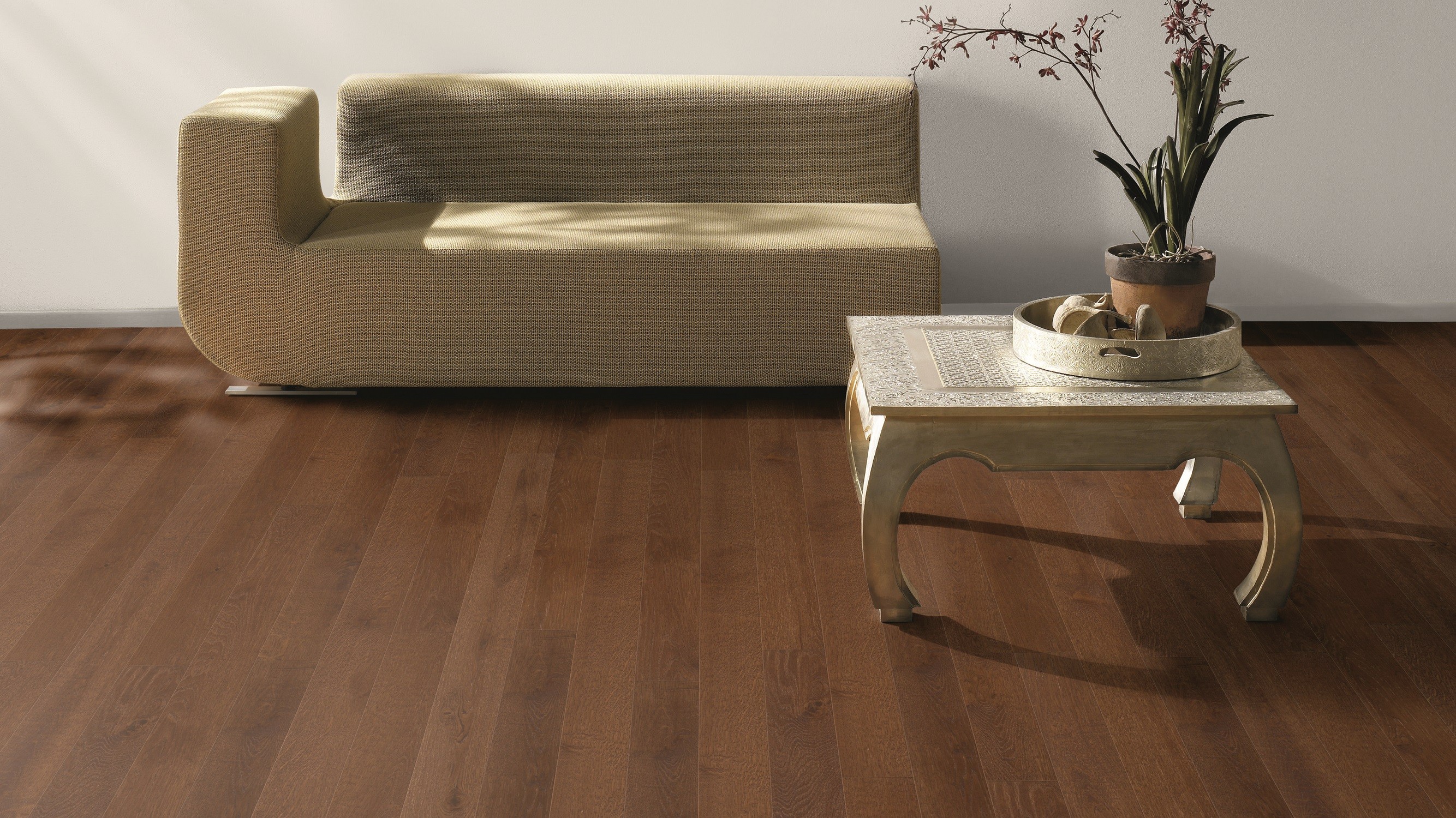 TER HÜRNE Parkett Eiche antik rostbraun Landhausdiele gealtert lackiert | Sensual Collection | 11 m²-4012853050831