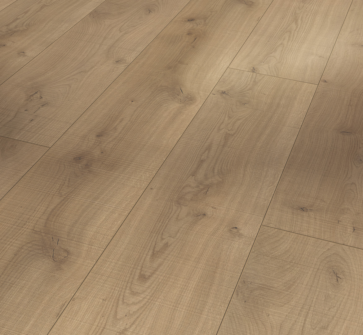 PARADOR Laminat Holzfäller Eiche Sägeraue Struktur 4-seitige V-Fuge | Trendtime 6 | 33 m²-4014809129639
