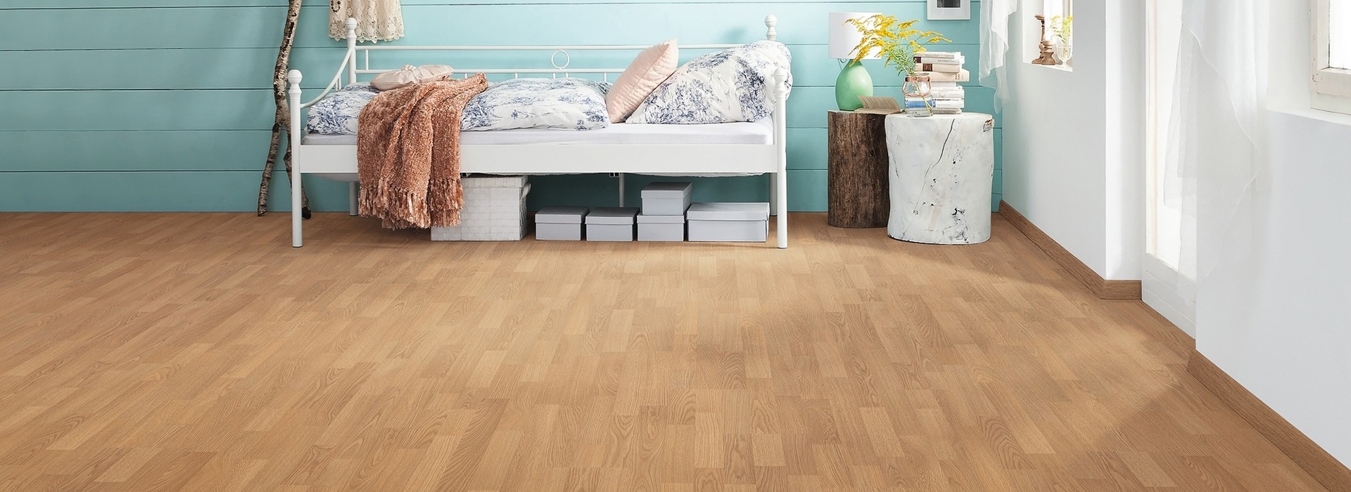 HARO Laminat Eiche Classic Pore Schiffsboden 3-Stab | Tritty 75  | 2.Wahl | 9 m²-4018427263737