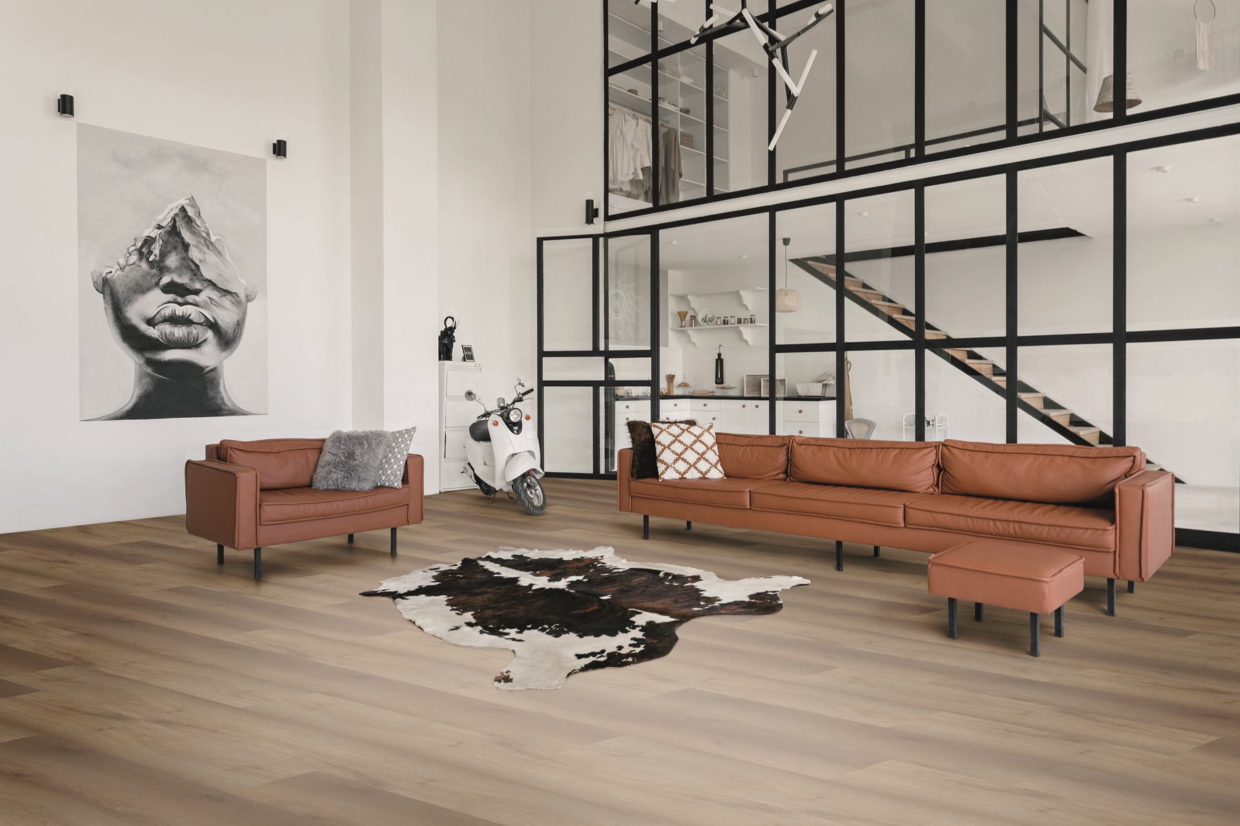 CHECK Vinylboden 2504 Kerz Eiche Landhausdiele 4-seitige Fase | Comfort Collection-4250055111749