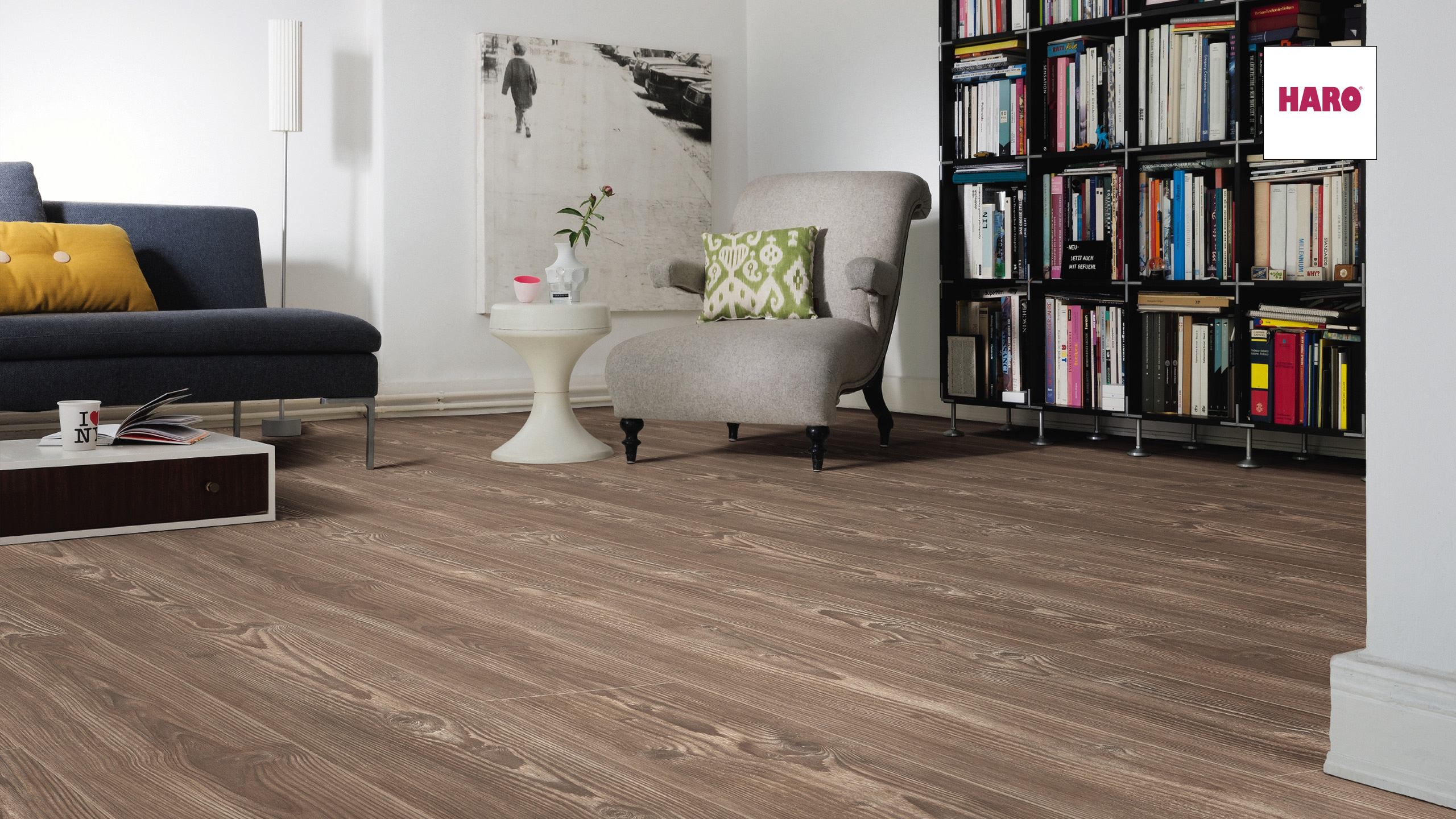 HARO Designboden Western Pinie Landhausdiele XL 4-seitige V-Fase | DISANO Sonderedition | 16 m²-4018427434045