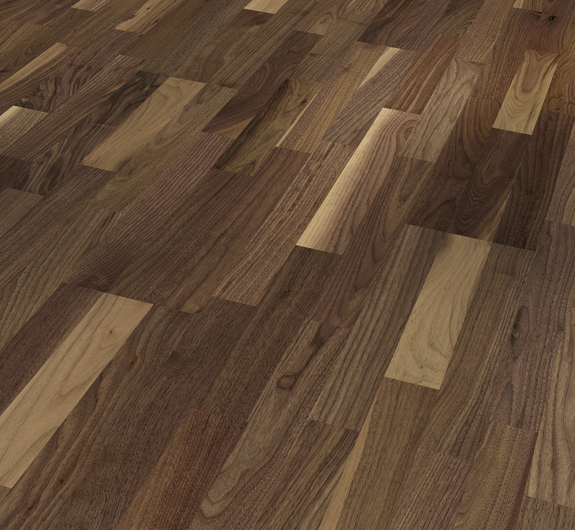 PARADOR Parkett Walnuss Rustikal Schiffsboden 3-Stab lackversiegelt matt | Basic 11-5-4014809168140 guenstig bei bodenverkauf.de kaufen PARADOR Parkett Walnuss Rustikal Schiffsboden 3-Stab lackversiegelt matt | Basic 11-5-4014809168140