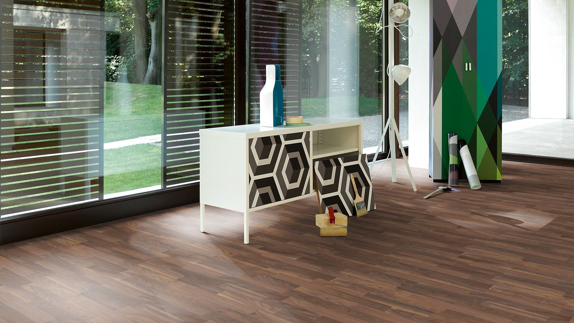 PARADOR Parkett Nussbaum Schiffsboden 3-Stab geölt | Sonderedition | 18 m²-4014809187318